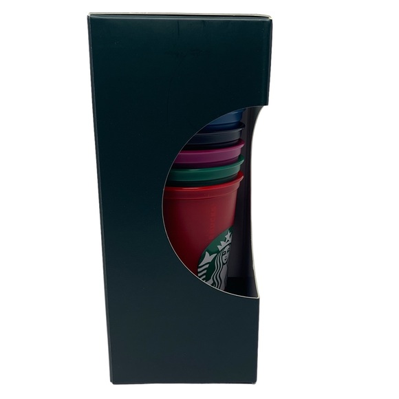 Starbucks Color-Changing Reusable Hot Cups Set of 6 with Lids New - Picture 5 of 8